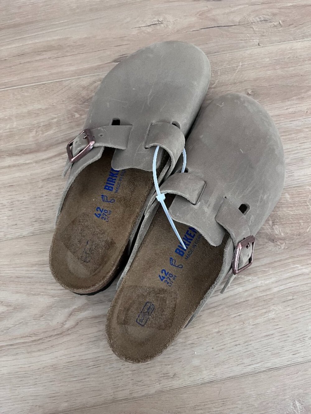 Birkenstock Boston Oiled Leather Tobacco Brown Soft Footbed
